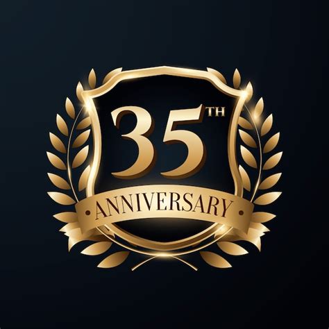 Logotipo De Aniversario De Oro Degradado Vector Gratis