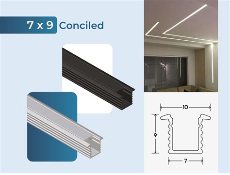 Angle Recessed Aluminium Led Profile X Mm For Architectural