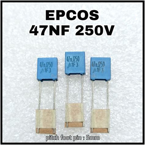 Jual Kapasitor EPCOS 47NF MKM 473 250V Capacitor 47N 0 047uF Non Polar