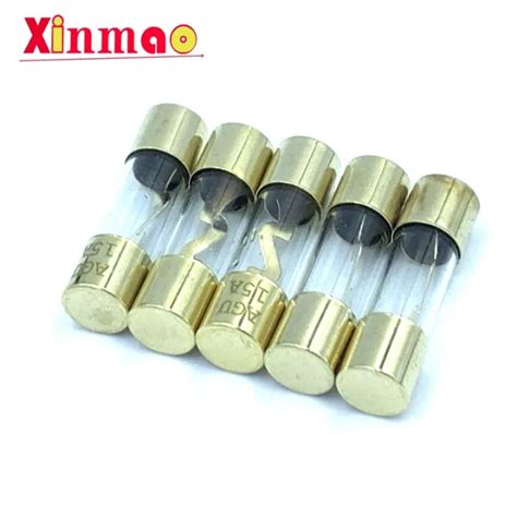 5pcs 10x38mm Gold Plated Glass Agu Fuse Fuses Pack Car Audio Amp