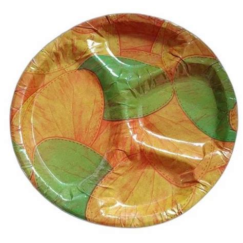 Inch Round Printed Paper Plate At Piece Patterned Paper Plate