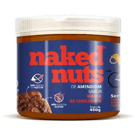 Pasta De Amendoim Wafer De Chocolate G Naked Nuts Submarino