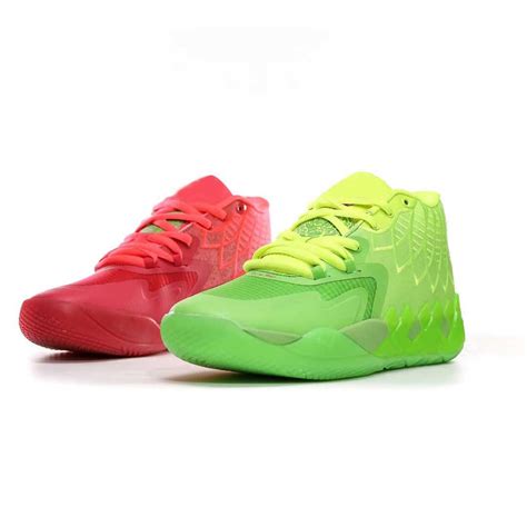 2023 Mens Lamelo Ball MB 01 Basketball Shoes Rick And Morty Red Green ...