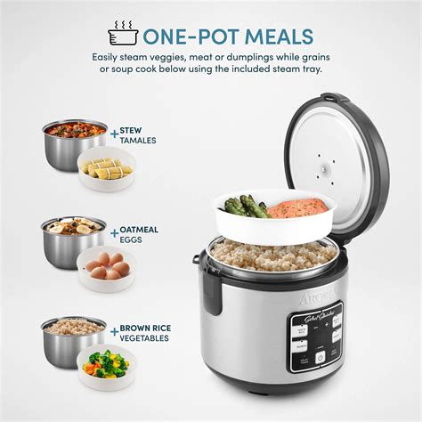 Aroma Housewares Select Stainless Digital Rice Grain Multicooker