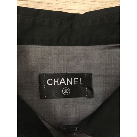 Chanel Tops Black Grey Cotton Ref 93406 Joli Closet