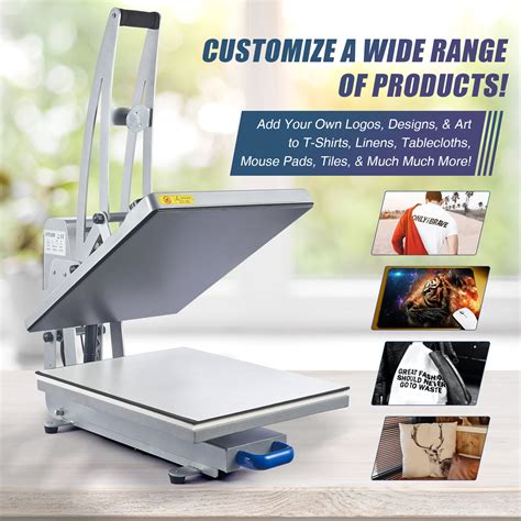 Auto Open Clamshell Heat Press Machine With 16x20 Heat Pad Slide Out