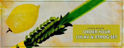 Lulav & Etrog - Chabad Jewish Center of Oakland