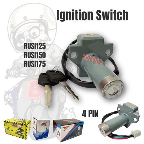 Bigbang Motorcycle Main Ignition Switch Smash Tmx Barako Rusi Stx