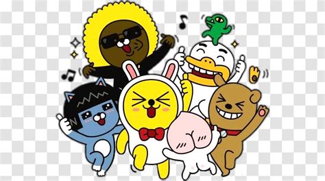 Kakao Friends KakaoTalk Emoticon Sticker Cartoon Area Transparent PNG