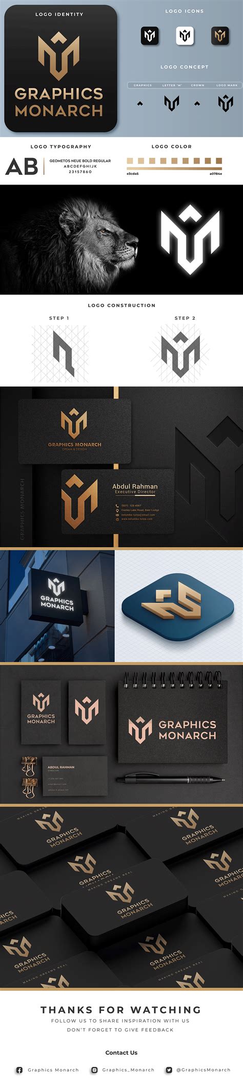 Graphics Monarch Brand Logo Design :: Behance