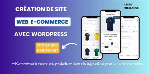 Je vais créer votre site web e commerce avec wordpress et woocommerce