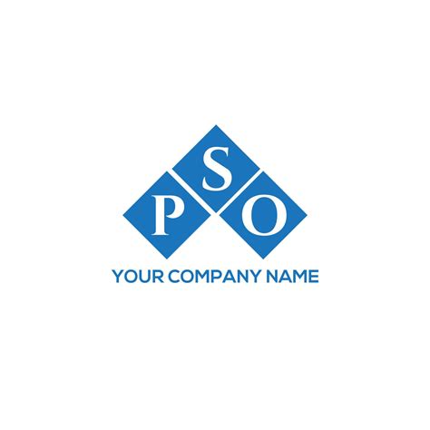 PSO letter logo design on white background. PSO creative initials ...