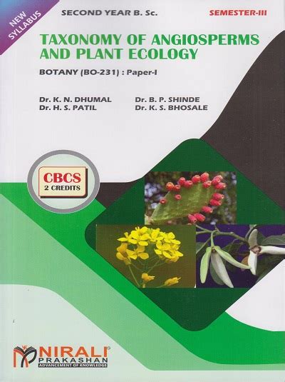 Taxonomy Of Angiosperms And Plant Ecology Botany Bo Paper