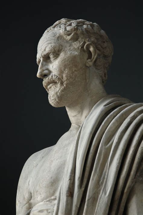 Statue Of Demosthenes Marble Roman Copy Of A Greek Original By