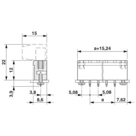 Morsettiera Per Cavo Phoenix Contact Totale Poli 5 Passo 5 08 Mm