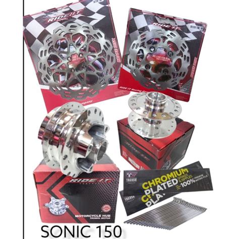 Jual Tromol Crome Satu Set Ride It Sonic 150R New Depan Belakang