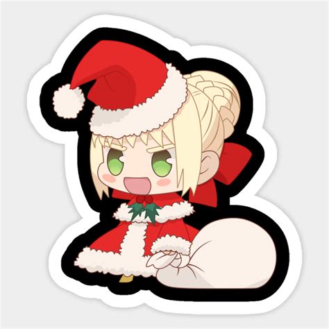 Cute Chibi Santa Saber Nero From Fate Grand Order Fate Grand Order