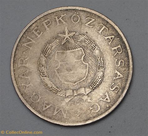 2 Forint 1957 BP Monedas Mundo Hungría Metal Copper Nickel