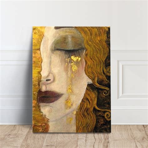 Gustav Klimt Freya Tears Print Etsy