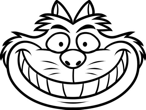 Cheshire Cat Coloring Page - 250+ File SVG PNG DXF EPS Free