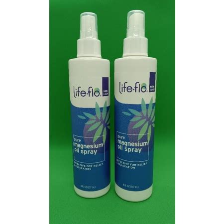 Ready Stock Life Flo Pure Magnesium Oil Spray 59ml 237ml Shopee