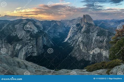 Half Dome. View from Glacier Point, Yosemite Stock Photo - Image of ...