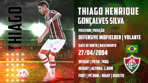 Thiago Henrique Defensive Midfielder Volante Highlights 2023 YouTube