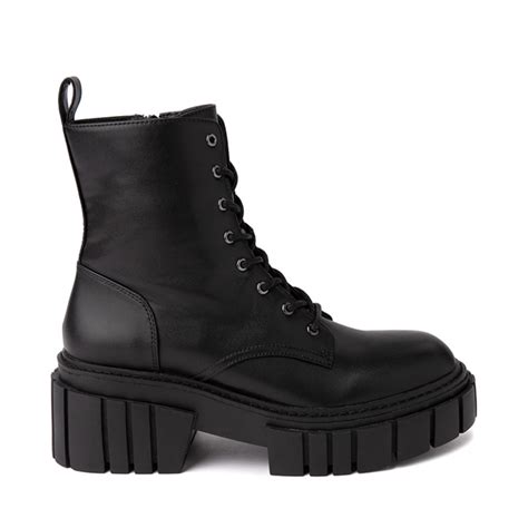 Womens Madden Girl Primo Platform Combat Boot Black Journeys