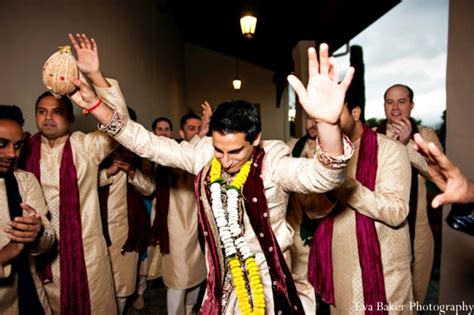 Indian Wedding Baraat Groom Dancing Maharani Weddings