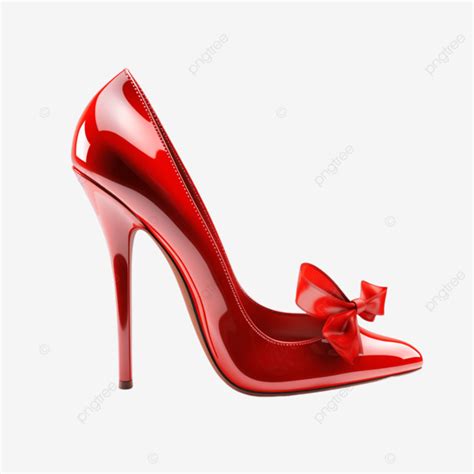 Womens Red Transparent High Heels Bowknot Shoes High Heels Bow