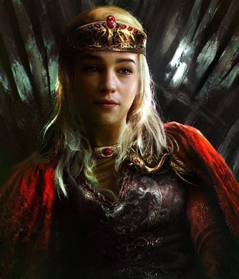 Queen Daenerys Targaryen Mother Of Dragons Game Of Thrones Art A