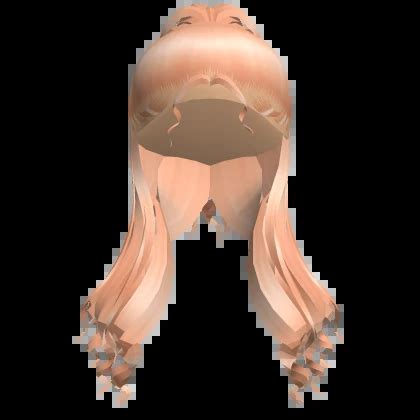 Curly Front Swept And Half Up Blonde Roblox Item Rolimon S