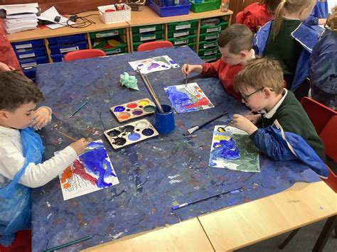 Ad Astra Infant School Artwork Relating To Vincent Van Gogh