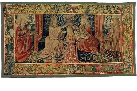 Altar Frontal Tapestry Depicting The Coronation Of