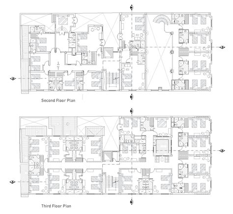 Hotel A 5 Piani DWG Progetto CAD Scarica Gratis