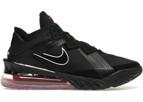 Nike LeBron 18 Low Black Red Men's - CV7562-001/CV7564-001 - US