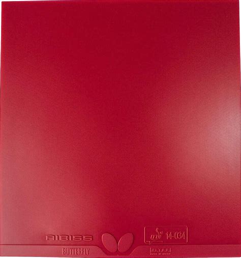 Butterfly Aibiss Table Tennis Rubber Sheet - 1.7 1.9 2.1 mm - Red/Black ...