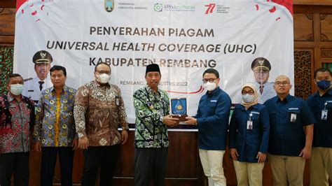 Kabupaten Rembang Sukses Wujudkan UHC 95 26 Penduduknya Sudah JKN