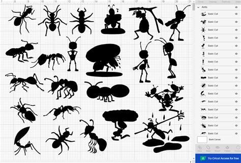 Ant Svg Ant Silhouette Ant Svg Bundle Ant Svg Design Etsy