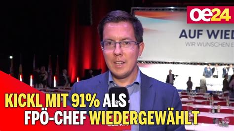 Kickl Mit Als Fp Chef Wiedergew Hlt Youtube