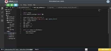 How To Deal With It Ros Basics In Days Python The Construct