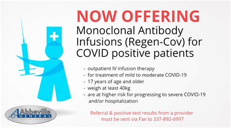 Monoclonal Antibody (Outpatient) Infusion Therapy Now Offered to ...