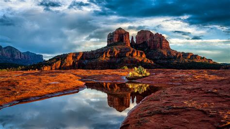 Download Desert Cloud Sky Arizona Sedona Nature Canyon 4k Ultra Hd