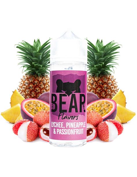 Bear Flavors Lychee Pineapple And Passionfruit 100ml