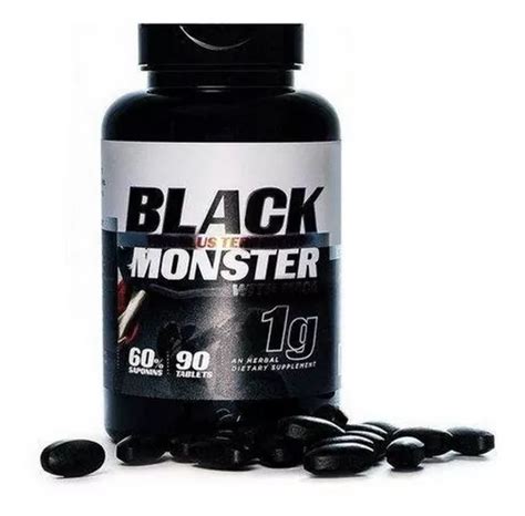 Multivitaminico Black Monster Tabletes Pretos Parcelamento Sem Juros