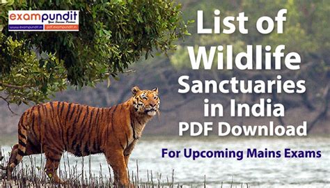 Wildlife Sanctuaries Of India Map List Importance Names 52 Off