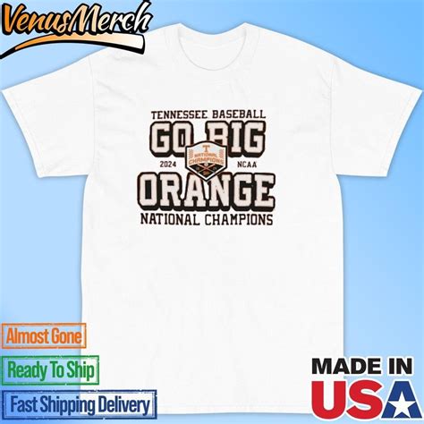 White Official Tennessee Volunteers Champion Ncaa Mens Baseball