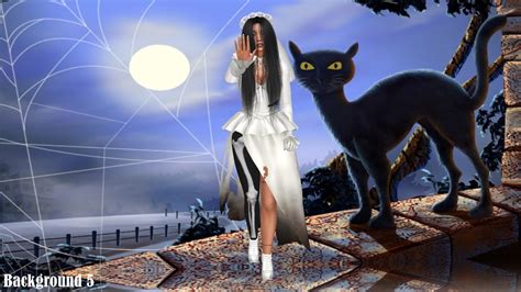 Annett S Sims 4 Welt CAS Backgrounds Halloween 2020