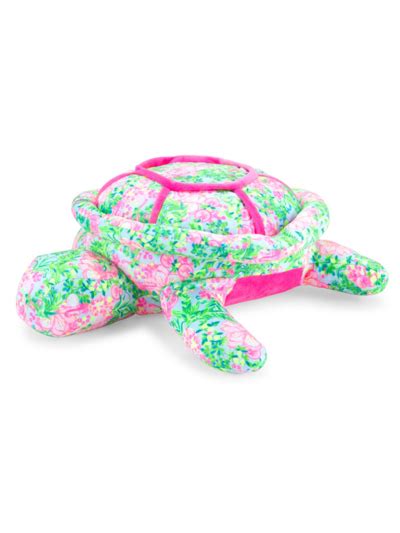 Lilly Pulitzer Kids Shelly Turtle Plush Toy In Neutral Modesens