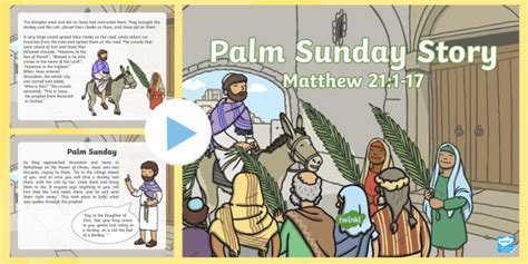 Palm Sunday Story PowerPoint | Primary Resources